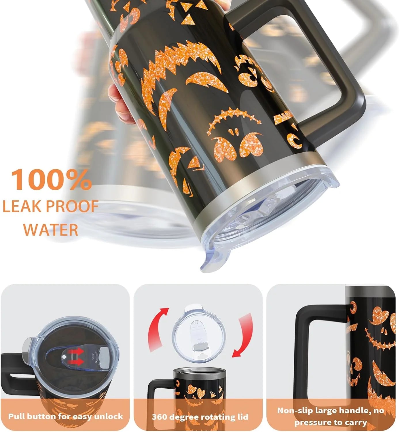 Pumpkyfic Tumdler with straw