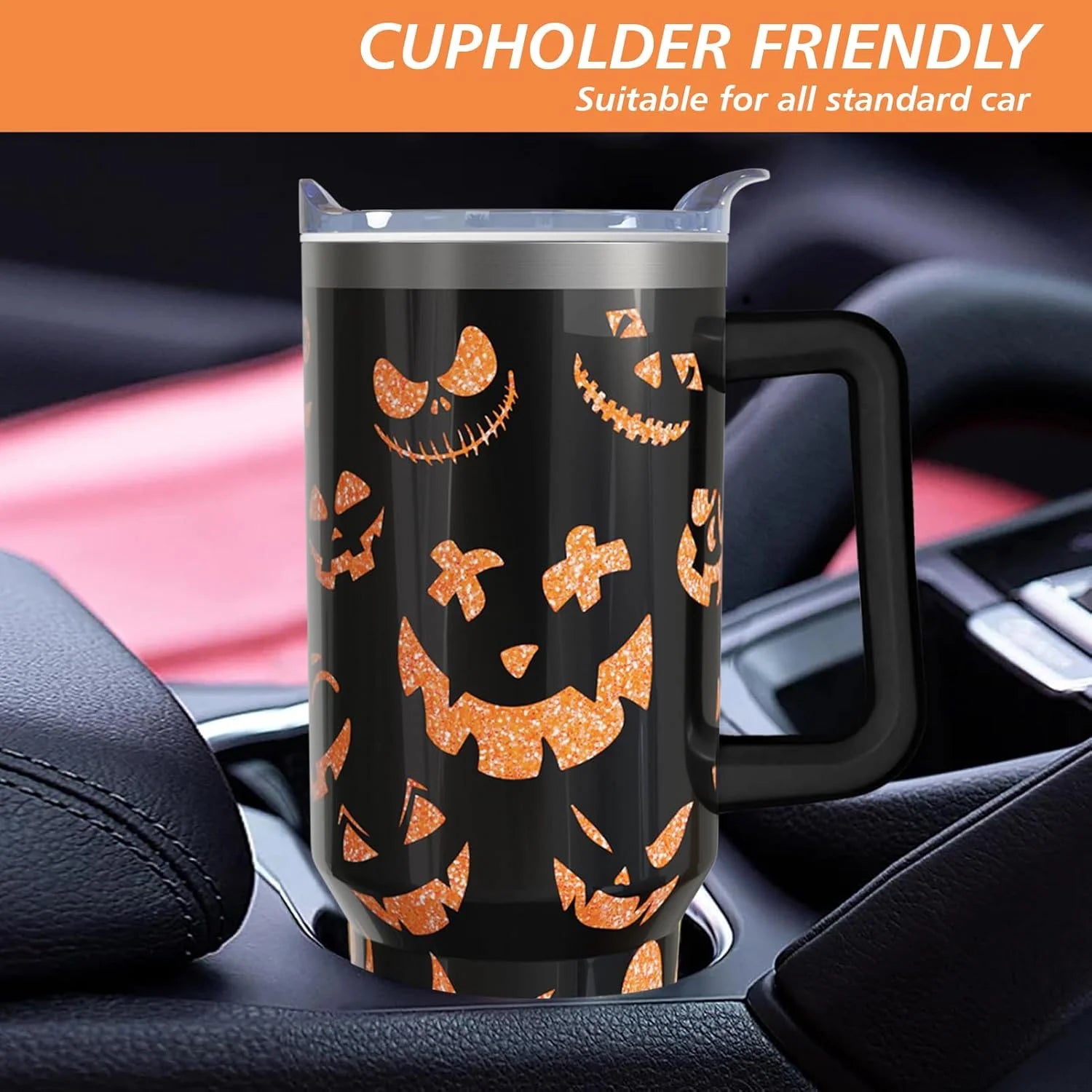Pumpkyfic Tumdler with straw